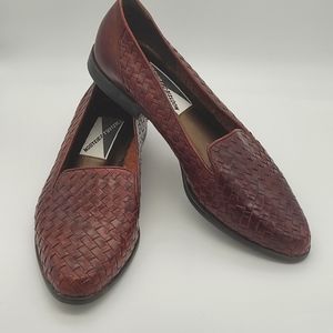 Vintage Mootsies Tootsies Leather Woven Loafers
